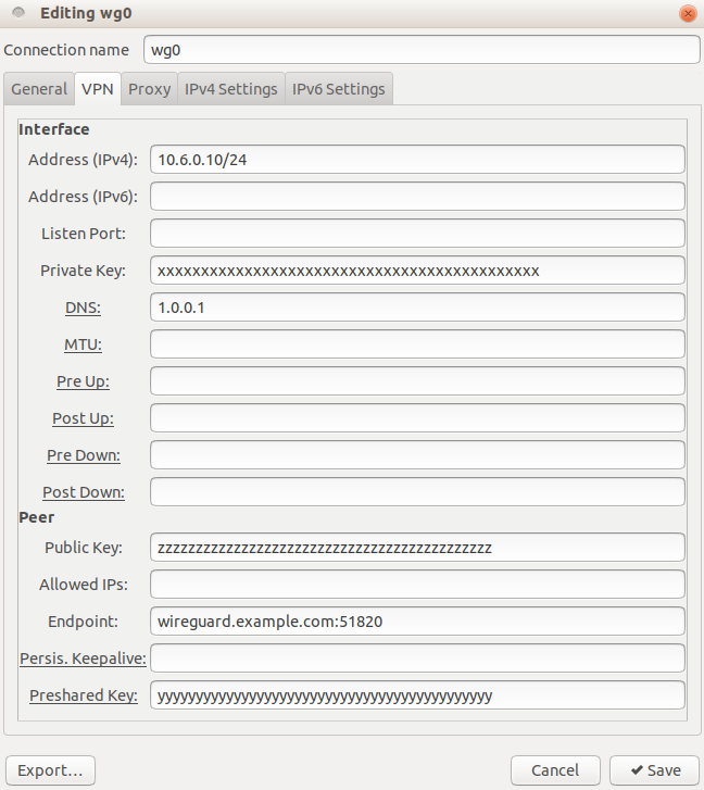 Wireguard Config